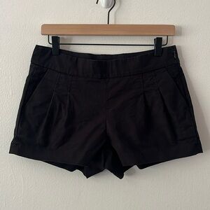 J. Crew Cotton Blend Pleated Shorts‎ in Black size 4